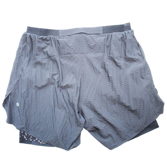 Lululemon Surge Lined Short 6" Special Edition / Large / Black Run Reflective - Picture 6 of 8